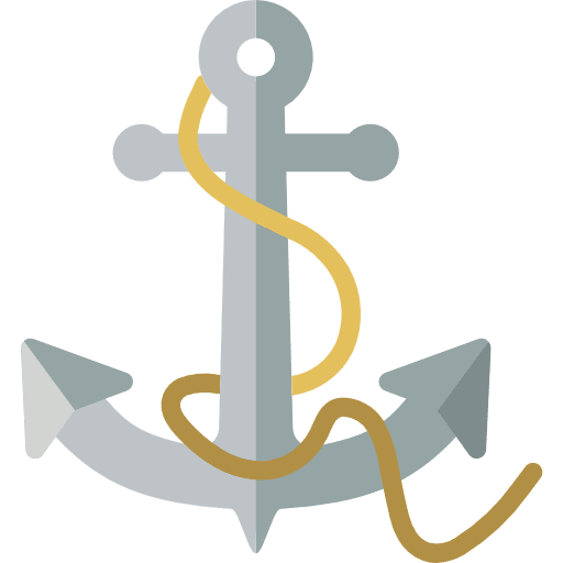 Anchor sail navy marine icon