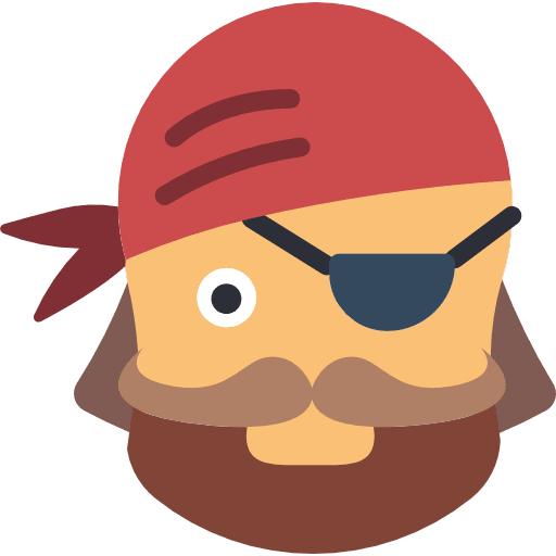 Pirate people profile user icon
