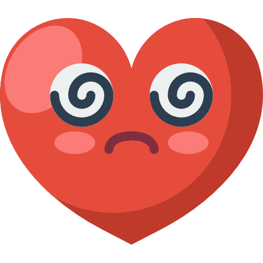 Heart love and romance romance smiley icon