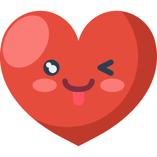 Heart love emoji smiley icon