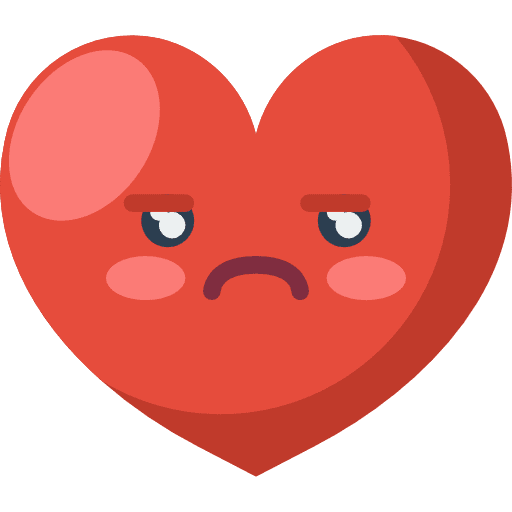 Heart romantic smileys heart icon