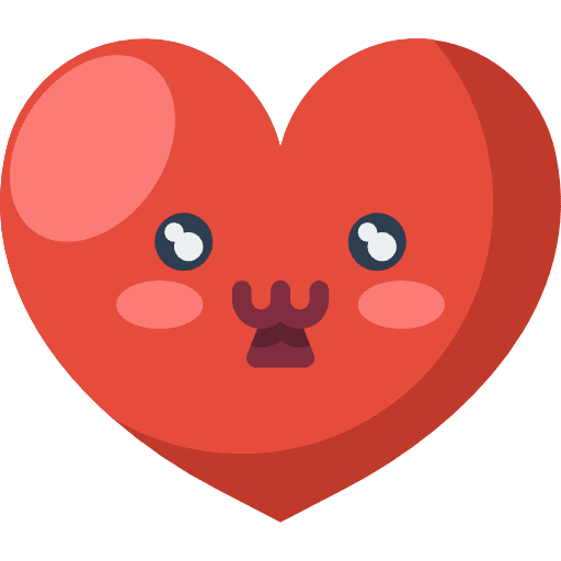 Heart emoji love and romance happy icon