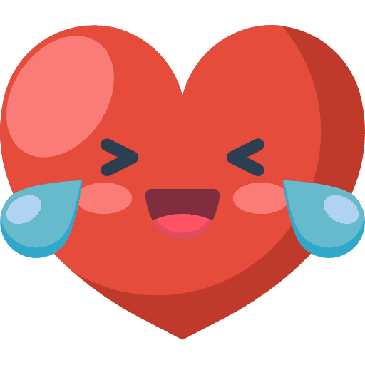 Heart laughing heart love icon