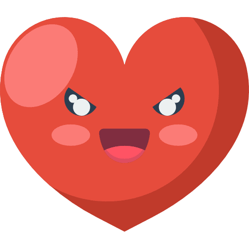 Heart romance emotions love icon