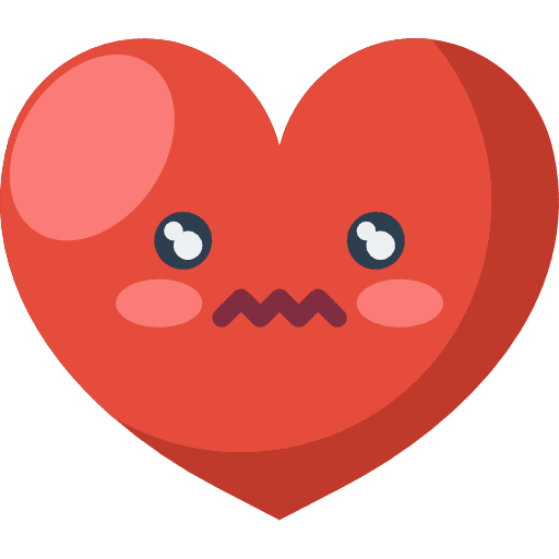 Heart romantic love and romance heart icon