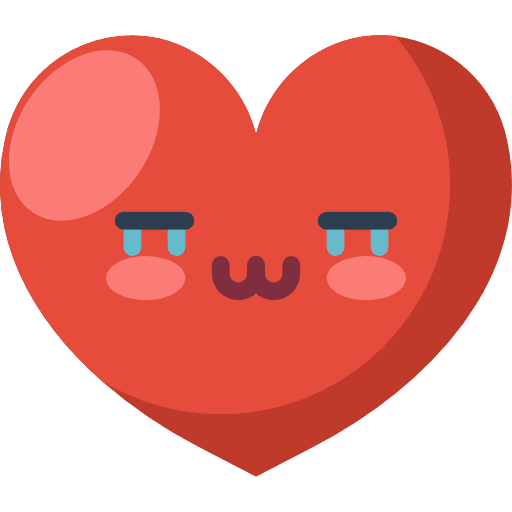 Heart smiley love and romance romance icon