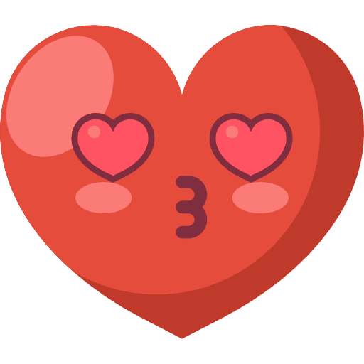 Heart smiley smileys emotions icon