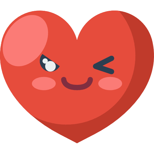 Heart love emotions smiley icon