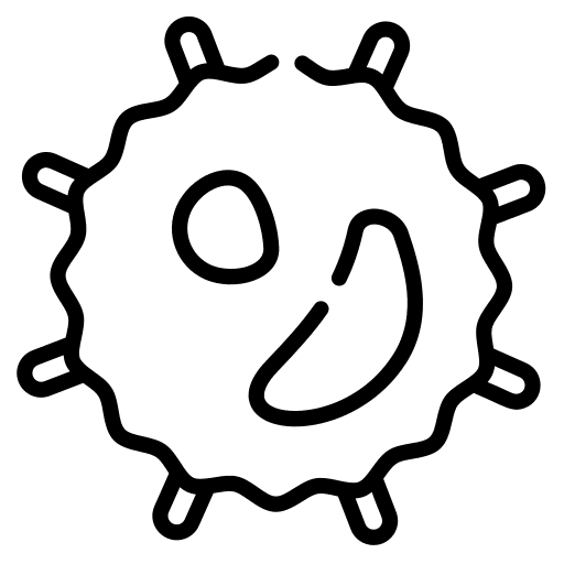 White blood cell cell white blood cell hospital icon