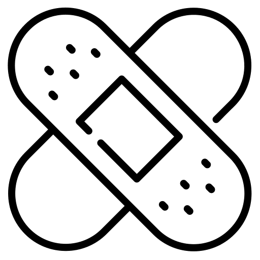 Bandage first aid healthcare and medical healing icon