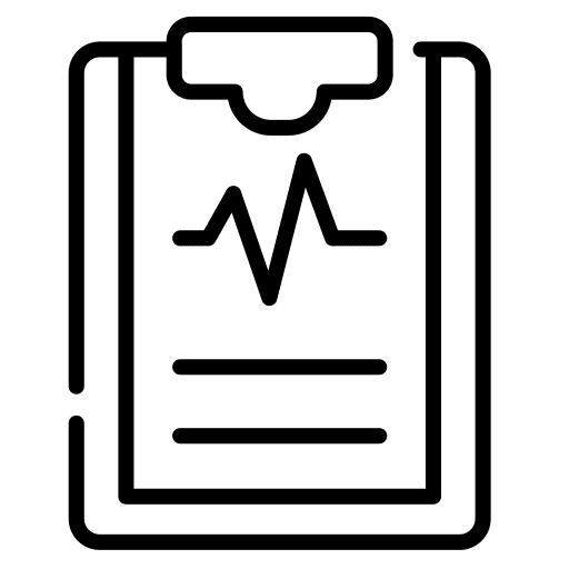 Clipboard files and folders clinic history health clinic icon