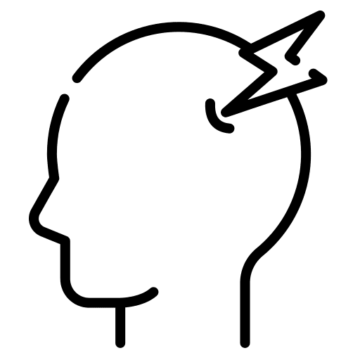 Migraine head people hurt icon