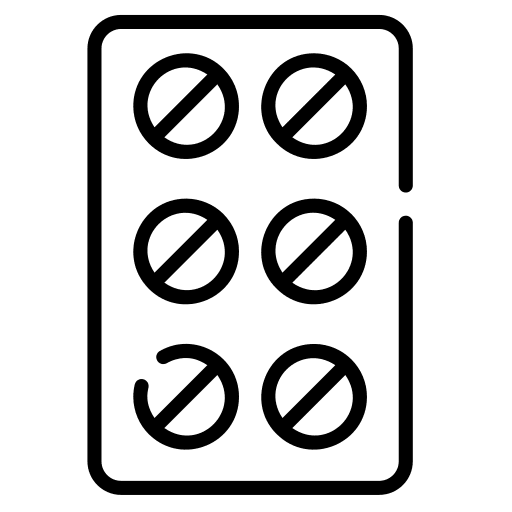 Pills blister drugs pill icon