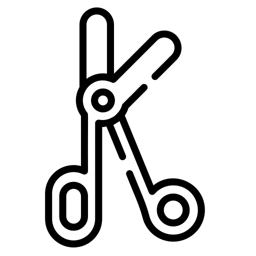 Scissors healthcare and medical surgery medical clamp icon