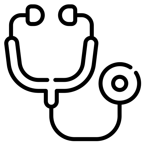 Stethoscope healthcare and medical stethoscope phonendoscope icon