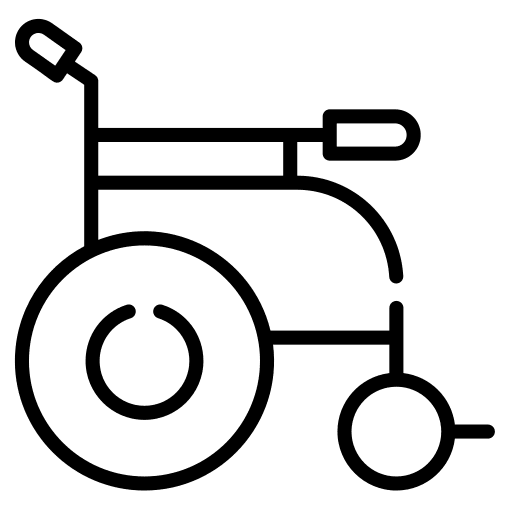 Wheelchair handicapped transportation disabled icon
