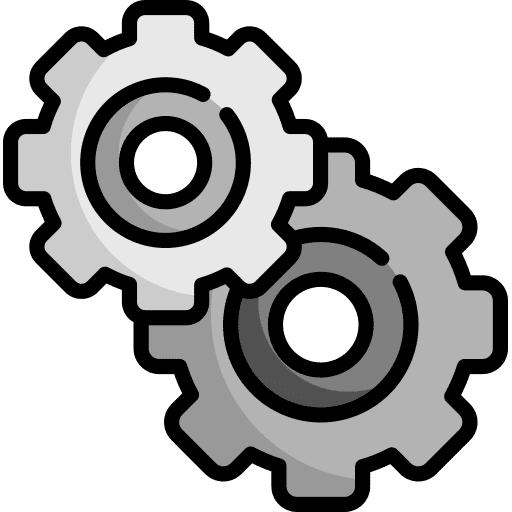 Gear cogwheel settings gear icon