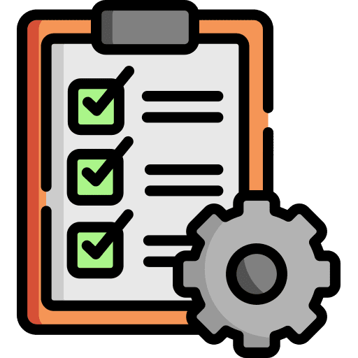 Work list listing compliance specification icon