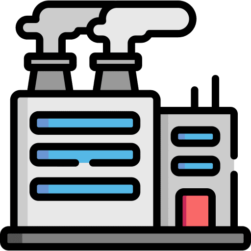 Factory powerplant buildings factory icon