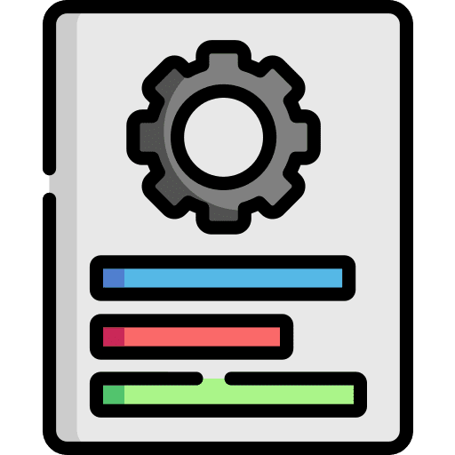Report files and folders paper industry icon