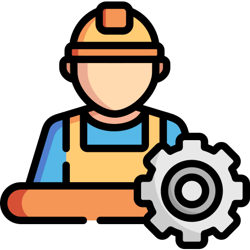 Worker protection professions and jobs people icon