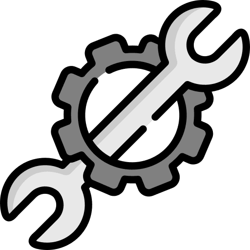 Wrench tools and utensils customization wrench icon