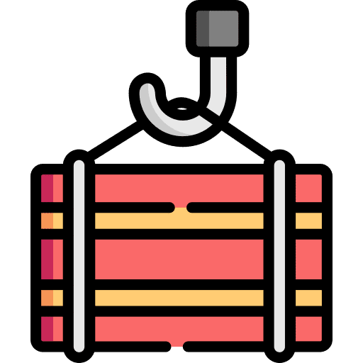 Container buildings harbor crane building trade icon