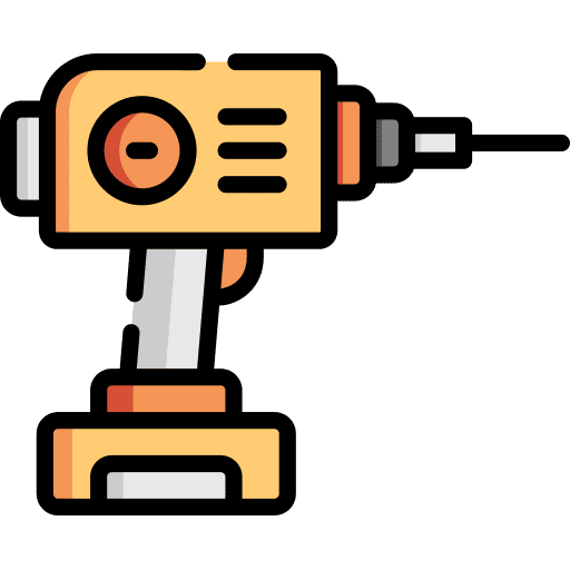 Drill construction and tools electronics drilling machine icon