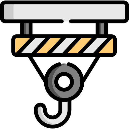 Hook factory industry crane icon