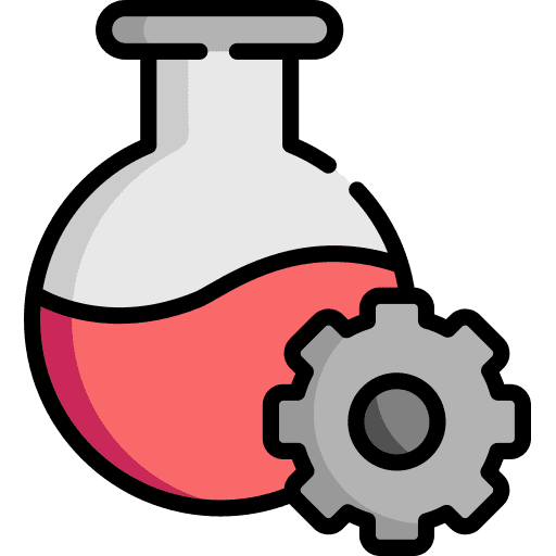 Research tools and utensils industrial research icon