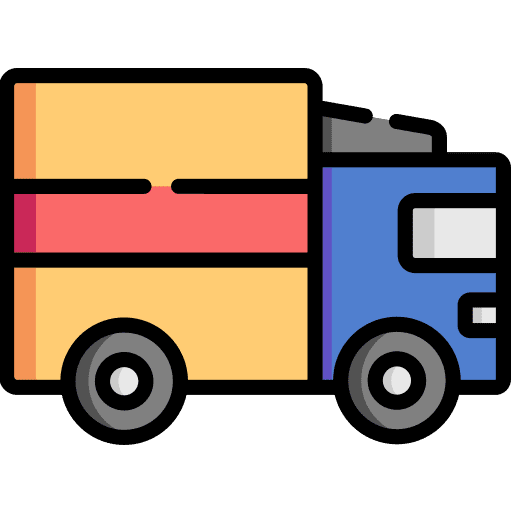 Truck shipped vehicle cargo truck icon
