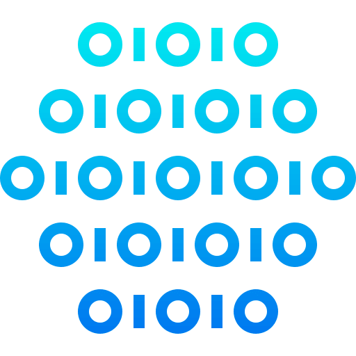 Binary message brute force coded icon