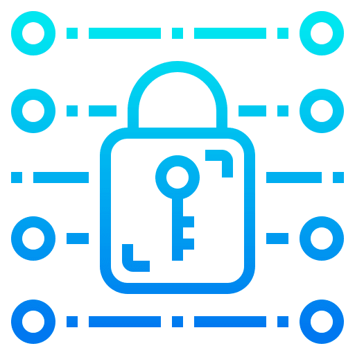 Cyber security cyber security electronics communications icon