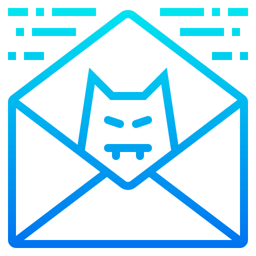 Email spam virus envelope icon