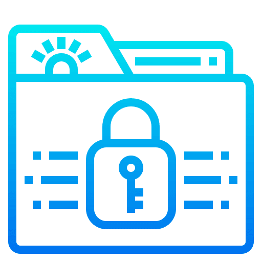 Folder data file protection archive icon