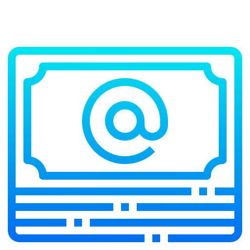 Money security online bill icon