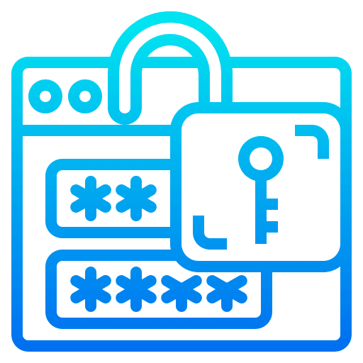 Password padlock locked secure icon