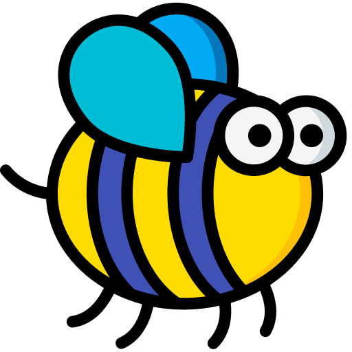 Bee bee insect zoology icon