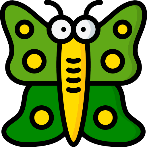 Butterfly entomology insect animal icon