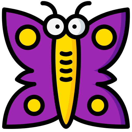Butterfly insect zoology entomology icon