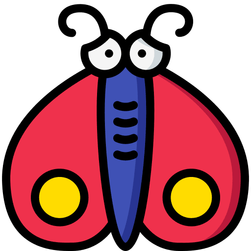 Moth zoology bug insect icon