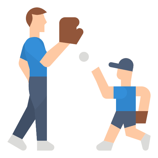 Baseball son man baseball icon