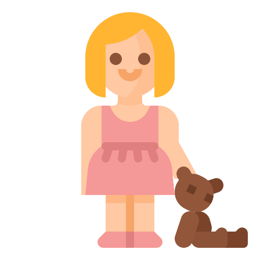 Daughter child people girl icon