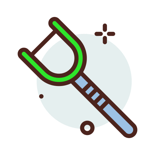 Dental floss hygiene healthcare and medical care icon