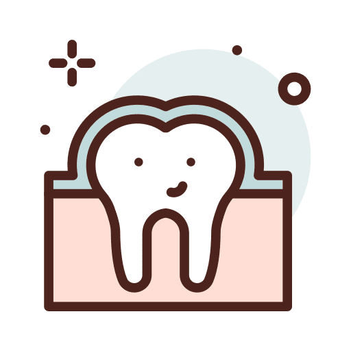 Enamel molar dentist healthcare and medical icon