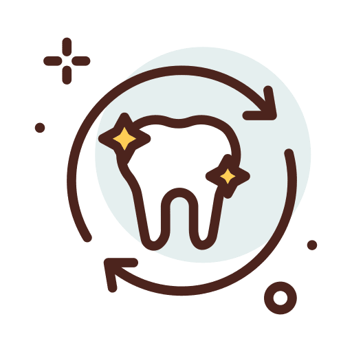 Renewal teeth dentist tooth icon