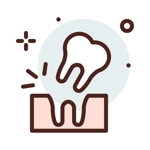 Tooth extraction healthcare and medical teeth dentist icon