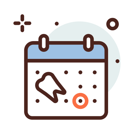 Appointment healthcare and medical dentist calendar icon