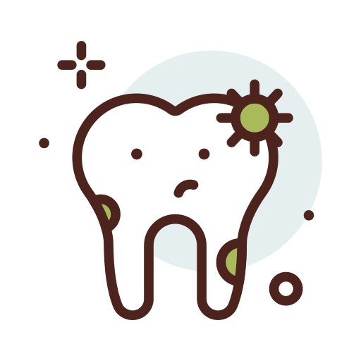 Bacteria bacteria dentist molar icon
