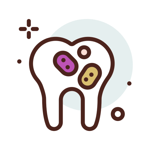 Cell dentist tooth dental icon